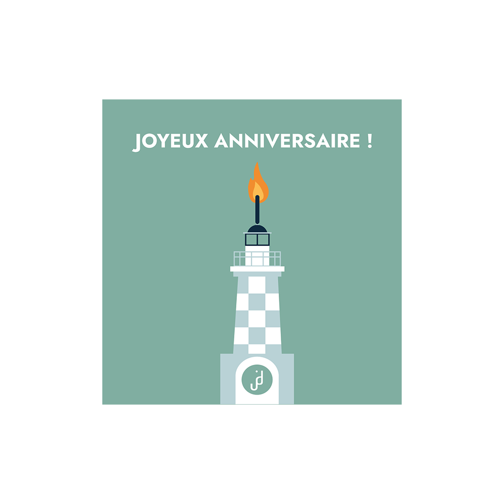 Fourreau 1/2 « Joyeux Anniversaire »