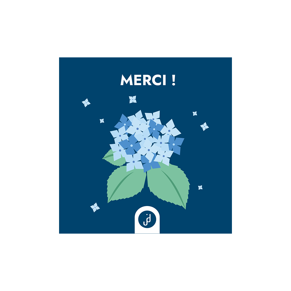 Fourreau 1/2 « Merci »