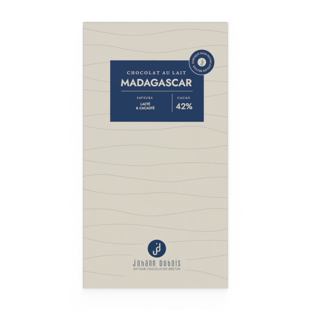 TABLETTE CHOCOLAT AU LAIT MADAGASCAR 42% – Image 2