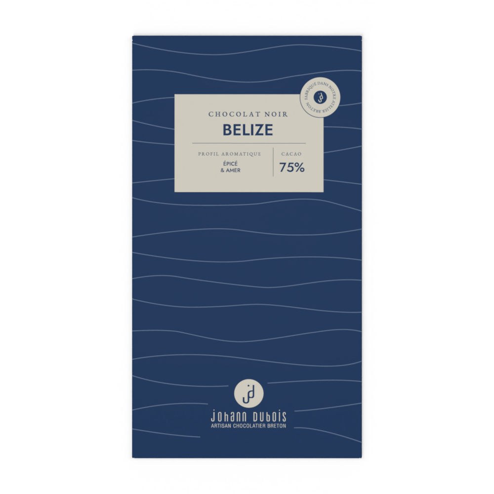 TABLETTE CHOCOLAT NOIR BELIZE 75% – Image 2