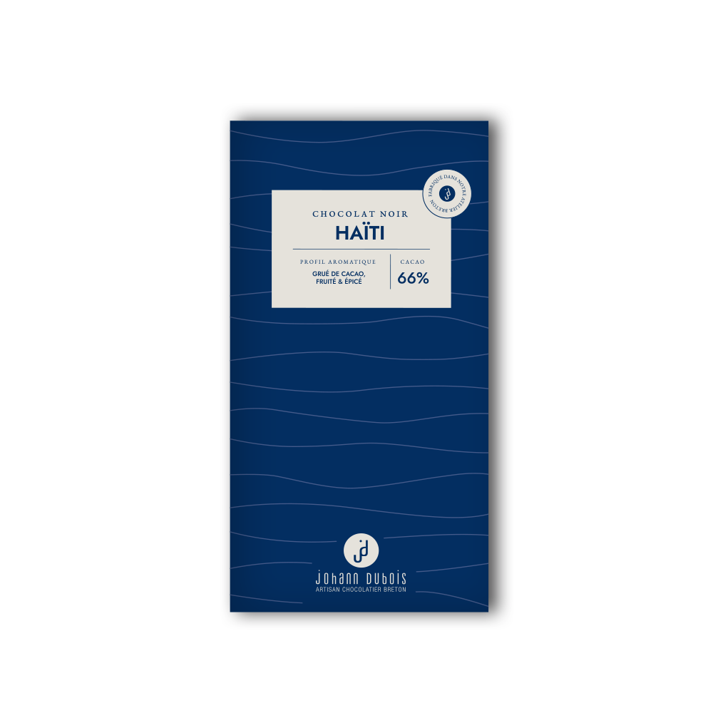 TABLETTE CHOCOLAT NOIR HAITI 66% – Image 2