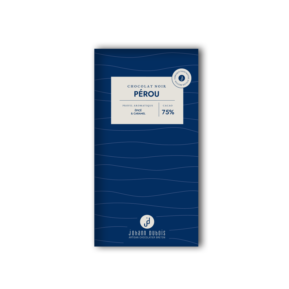TABLETTE CHOCOLAT NOIR PEROU 75% – Image 2